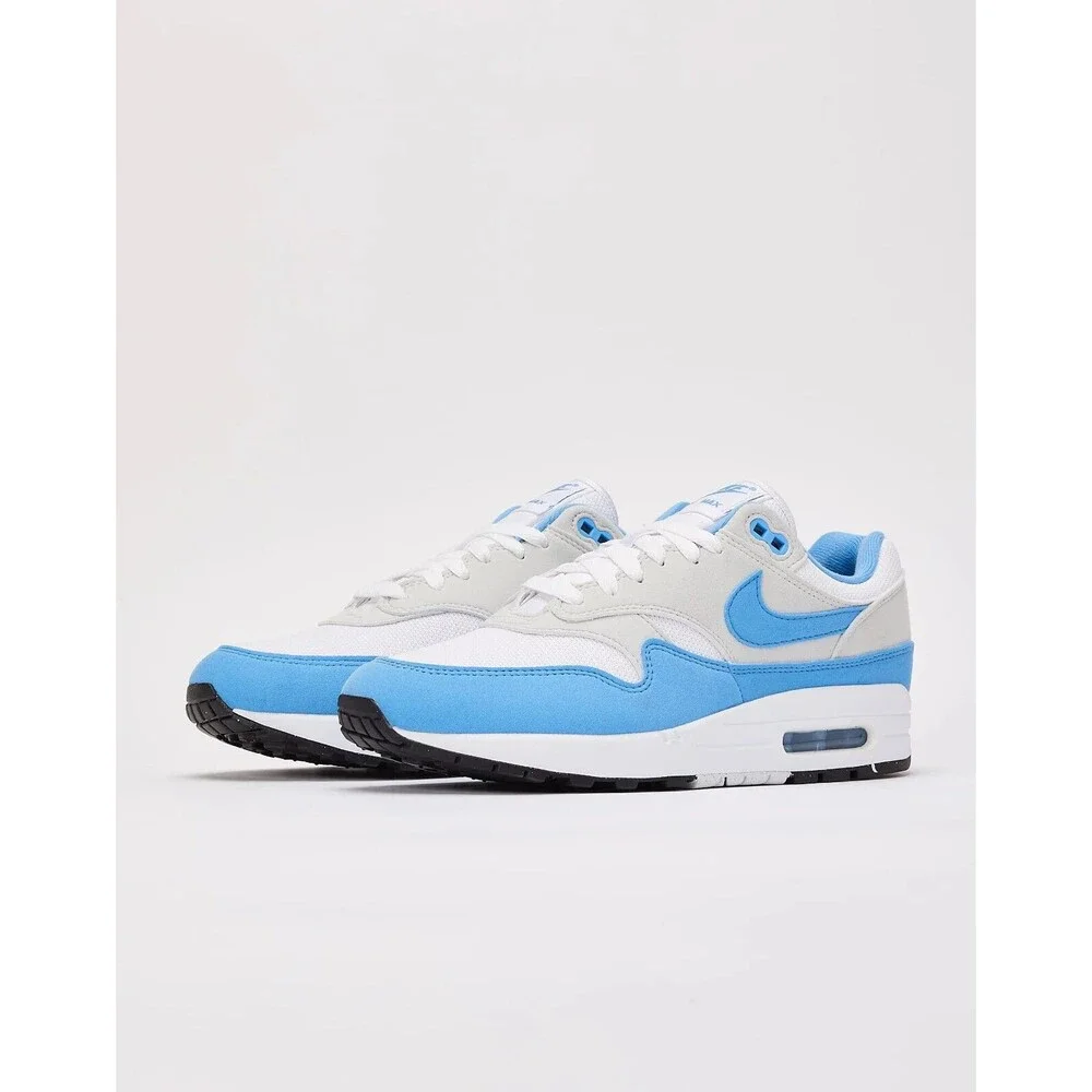 Nike Air Max 1 White University Blue UNC Retro Sneakers FD9082-103 Mens Size 8